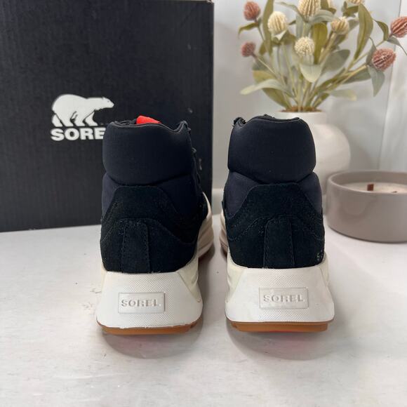 Sorel Ona 503 Mid Lace Up Sneaker Black Jet NL4856-010 Women's 6.5 NWB - Picture 4 of 10